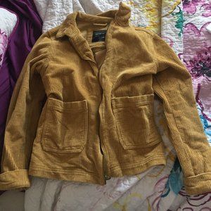 mustard yellow fall jacket
